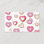 Hearts valentijn donuteert baby shower van het lui informatiekaartje (Achterkant)