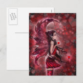 Hearts Valentijn Fairy Briefkaart beroemd gemaakt  (Voorkant / Achterkant)