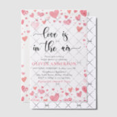 Hearts Valentijn Love is in het Air Vrijgezellenfe Vellum Uitnodigingen (Offset (Uitnodiging))