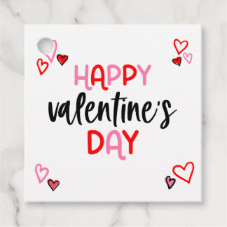 Hearts Valentijnsdag Favoriet Gift Label