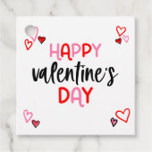 Hearts Valentijnsdag Favoriet Gift Label (Voorkant)