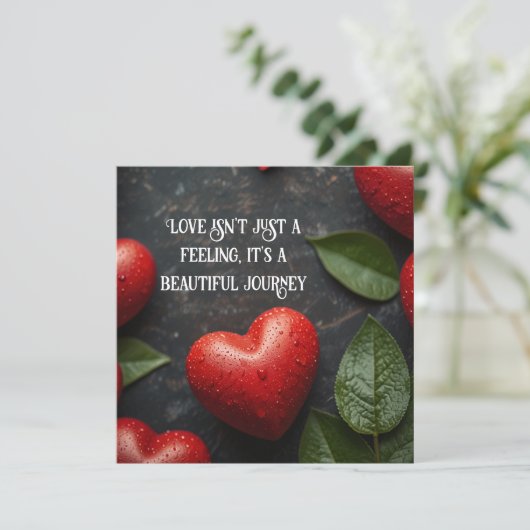 Hearts Valentijnsdag kaarten (Staand voorkant)