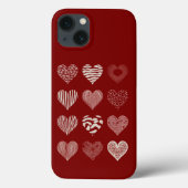 Hearts Valentijnsdag Nine Hearts Valentijn Love Case-Mate iPhone Case (Achterkant)