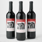 Hearts Valentijnsdag Photo Wijnlabel Wijn Etiket (Flessen)