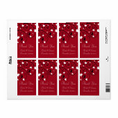 Hearts Valentijnsdag Wedding Labels (Full Sheet)
