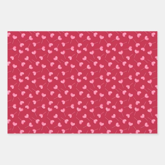 Hearts Valentijnse  Wrapping Paper Sheets (Voorkant 3)