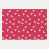 Hearts Valentijnse  Wrapping Paper Sheets (Voorkant)