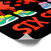 Hearts Valentines Funny Six Seven 6 7 Meme Gen Alp Poster (Hoek)