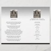 Hearts voor altijd begrafenis zwart, niet gevouwen (Achterkant)