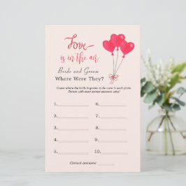 Hearts "Waar waren ze" Vrijgezellenfeest spel