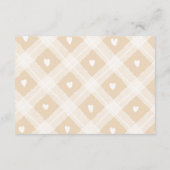 Hearts Waterverf Train Shower Diapper Raffle Informatiekaartje (Achterkant)