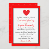 Hearts Weddenschap Rood, zwart en wit Kaart (Voorkant / Achterkant)