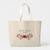 Hearts Wedding Grote Tote Bag (Achterkant)