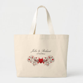 Hearts Wedding Grote Tote Bag