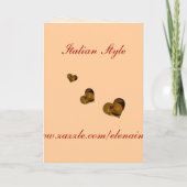 Hearts Wedding Kaart (Achterkant)