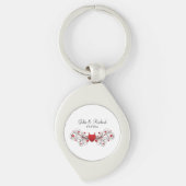 Hearts Wedding Party Gift Sleutelhanger (Voorkant)