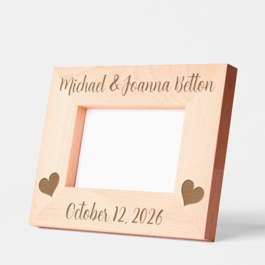 Hearts Wedding Pas getrouwd Jubileum Gegraveerde Lijstjes (Links)