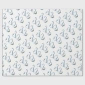 "Hearts & Wedding Rings" Cadeaupapier (Vlak)