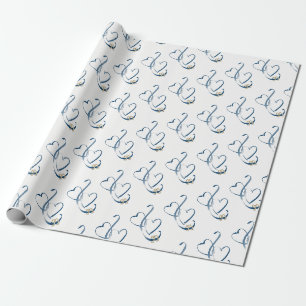 "Hearts & Wedding Rings" Cadeaupapier