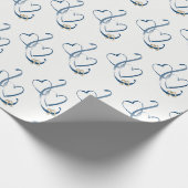 "Hearts & Wedding Rings" Cadeaupapier (Hoek)