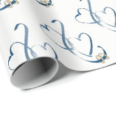 "Hearts & Wedding Rings" Cadeaupapier (Rol Hoek)