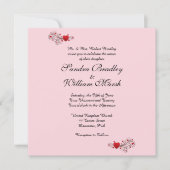 Hearts Wedding Uitnodiging (Voorkant)