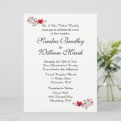 Hearts Wedding Uitnodiging (Staand voorkant)