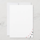 Hearts Wedding Uitnodiging (Achterkant)