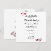 Hearts Wedding Uitnodiging (Voorkant / Achterkant)