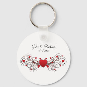 Hearts Wedparty Gift Sleutelhanger