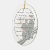 Hearts White Wedding Ovaal Ornament (Links)