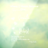 Hearts White Weddings Celebrating Love Romance Raamsticker (Vel 3)