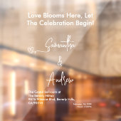 Hearts White Weddings Celebrating Love Romance Raamsticker (Vel 2)