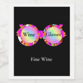 Hearts Wijnglazen Fijne Wijn Wijn Etiket (Enkel label)