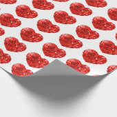 Hearts Wrapping Paper Cadeaupapier (Hoek)