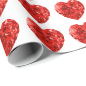 Hearts Wrapping Paper Cadeaupapier (Rol Hoek)
