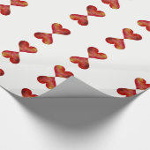 Hearts Wrapping Paper Cadeaupapier (Hoek)