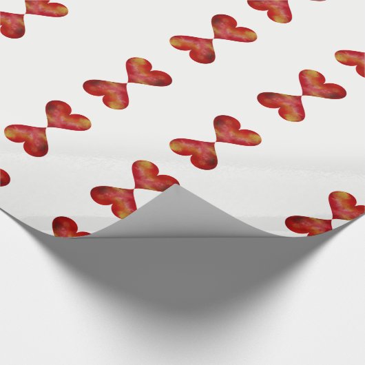 Hearts Wrapping Paper Cadeaupapier (Hoek)