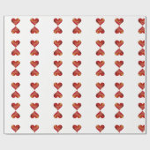 Hearts Wrapping Paper Cadeaupapier (Vlak)