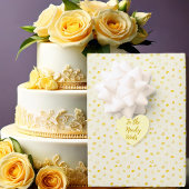 Hearts-Yellow Wedding-Moederdag-Valentijn Inpakpapier Vel