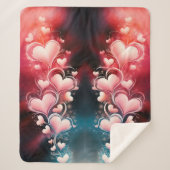 Heartscape Romantisch en psychedelisch Sherpa Deken (Voorkant)