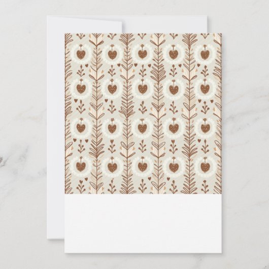 Heartshape Wedding Invitation Card Kaart (Voorkant)