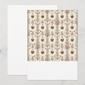 Heartshape Wedding Invitation Card Kaart (Voorkant / Achterkant)