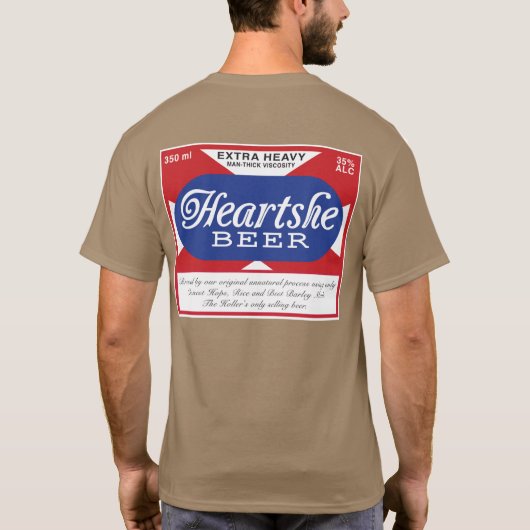 Heartshe Beer T-shirt (Achterkant)