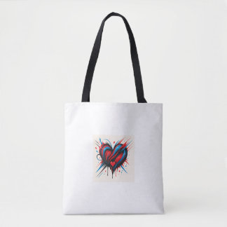 Heartshock - Abstracte elektrische liefde Tanktop Tote Bag