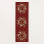 Heartsmandala faux glitter textuur yoga mat (Achterkant)