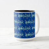 Heartstopper blauw tweekleurige koffiemok (Voorkant rechts)