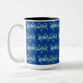 Heartstopper blauw tweekleurige koffiemok