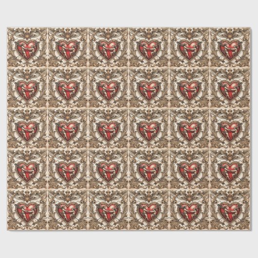 "Heartstring Arrow Strike" Cadeaupapier (Vlak)