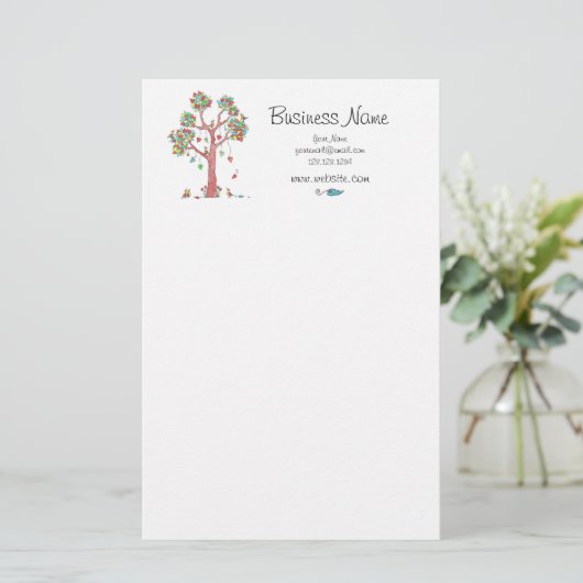 Heartstrings Briefpapier, Business Briefpapier (Staand voorkant)